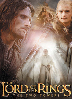 Three Hunters and Gandalf in Fangorn